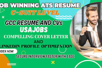 create job winning ats resume, senior level cvs and gcc resume