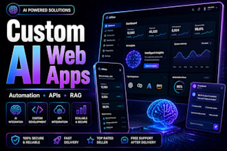 develop custom ai solutions websites and web apps
