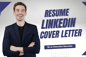 write resume, linkedin profile and cover letter