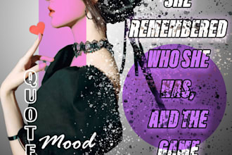create aesthetic quote posters and social media edits