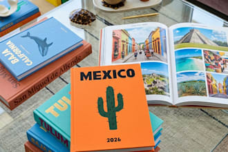 design travel photo book from your photos ready for print