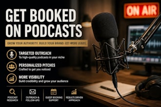 get you booked on podcasts for authority branding and lead generation