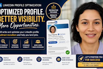 do linkedin optimization to attract recruiters and land jobs, ats resume writing