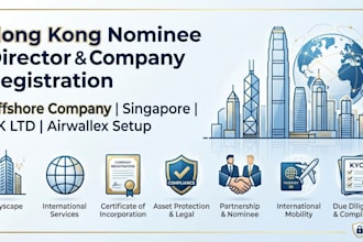 provide nominee shareholder registered address and company formation service