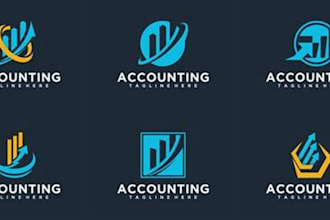 design credit repair, bookkeeping, accounting,tax,consulting and financial logo