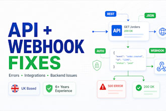 fix API errors, webhooks, and integration issues