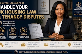 handle your UK housing law and tenancy dispute matters as a solicitor