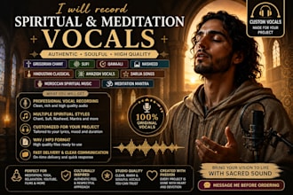 record gregorian chant or sacred meditation vocals