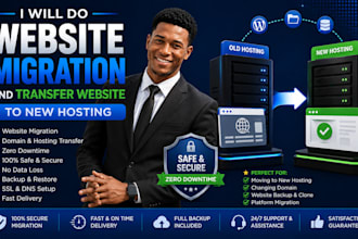 do website migration and transfer website to new hosting
