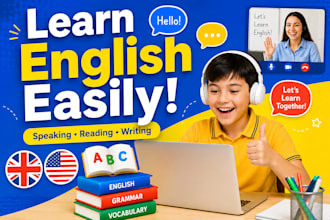 teach kids english speaking reading and writing in a fun way