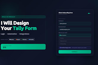 create tally form with automation notion integration for lead generation surveys
