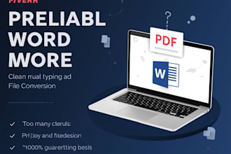 convert PDF to word and do fast typing jobs