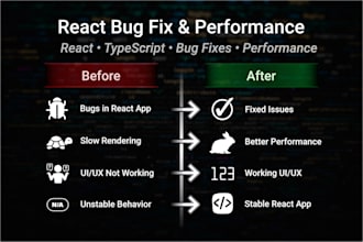 fix your frontend issues in react, typescript