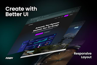 create responsive modern website UI design