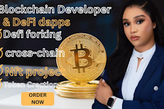develop defi smart contract crypto token and dapp on blockchain