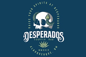 design traditional intriguing spirits bar logo