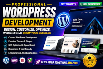 design clean and responsive wordpress website