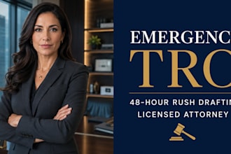 draft a rush tro brief and emergency motion within 48 hours as a USA attorney