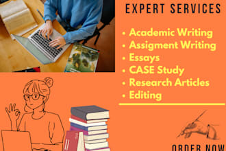 professional research, summary writing, and report writing
