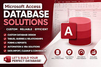 design custom ms access database with forms, reports and queries