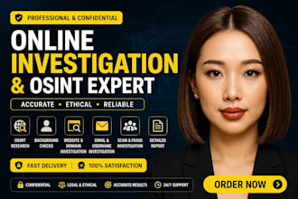 do online investigation and osint research