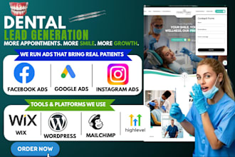 generate dentist leads orthopedic doctor landing page pharmacy medical website