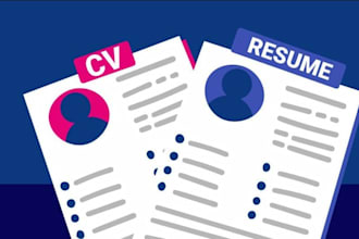 create  CV resume and cover letter