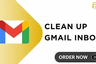 provide inbox management, admin support and gmail cleanup