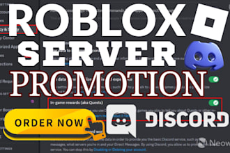 roblox server promotion, discord mass dm, gaming server growth, and organic ads