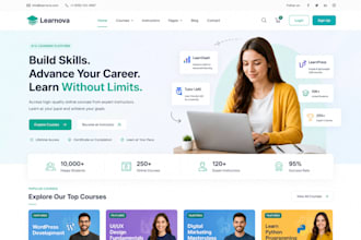build wordpress elearning lms website with learndash tutor lms learnpress