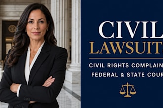 draft a federal or state civil lawsuit, civil rights civil complaint US attorney