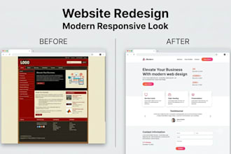 redesign your website homepage with a modern responsive look