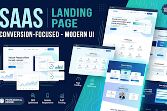 build a modern saas landing page for your startup