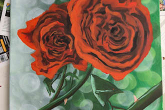paint a scene or portrait in acrylic from a reference photo