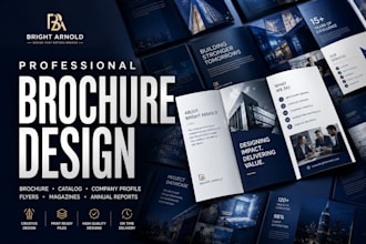 do professional brochure design and catalog design for brands