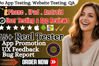 qa review and test ios app, website review, and android app user experience