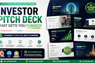 design investor pitch deck powerpoint startup presentation canva google slides