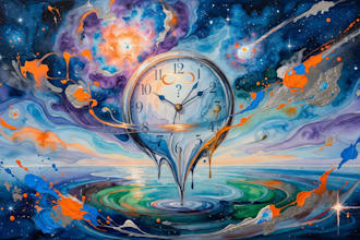 paint abstract and surreal watercolor acrylic art