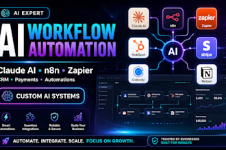 build claude ai n8n automation with hubspot calendly stripe and notion