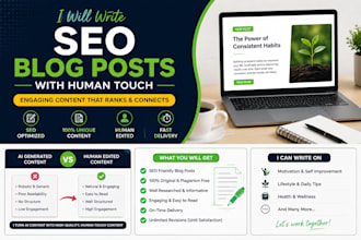 write SEO friendly blog posts with human touch