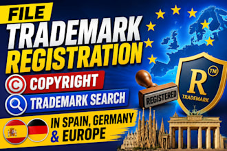 file trademark registration, copyright, trademark search in spain germany europe