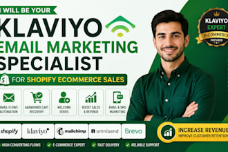klaviyo brevo email marketing specialist for shopify ecommerce sales flows