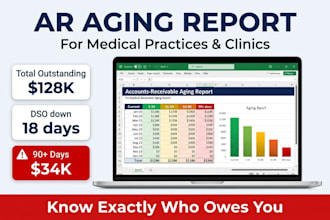 create accounts receivable ar aging report in excel