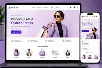 build modern mern ecommerce website with admin dashboard