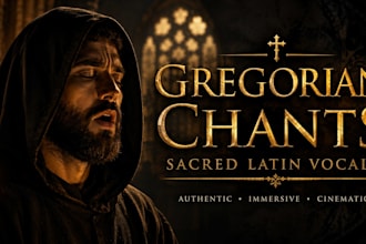record sacred gregorian chant vocals for meditation and ambient music