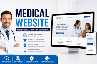 build a medical wordpress website with online  appointment booking