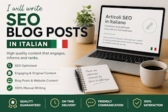 write seo blog posts in italian