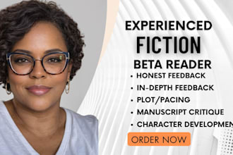 beta read critique and provide feedback on your fiction novel or story