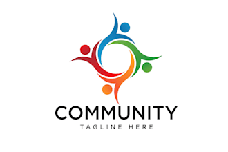 do modern professional logo for community, ngo and foundation