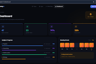 develop ai powered educational dashboard application